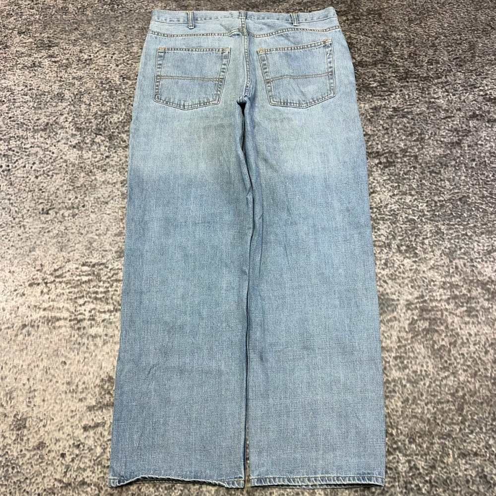 Faded Glory Loose Straight Jeans Mens 36x31 Blue Baggy Wide Leg Skater VTG Y2K